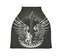 Dragon Devil Guitar Stretchy Baby Car Seat Cover,Canopy Nursing Covers,Soft Breathable Windproof Scarf Changepad for Winter Infant Breastfeeding Boys