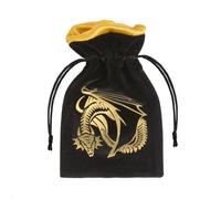 Dragon - Dice Bag: Black & Golden Velour