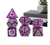Dragon Dice Set, Role Playing Game Dices Toy, 2.76x1.97x1.97 Inches Interactive Fidget Rolling with Fantasy Design, Games Dice Set, Tabletop Adventure Dices with Soft Roll, Party Use for Games