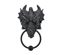 Gothic Dragon Door Knocker Cast Iron Finish