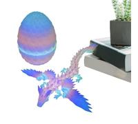 Dragon Easter Eggs, 3D Printed Animals - Flying Dinosaur Figurine - Clear Action Surprise Creative Stress Relief Toy 360 Degree Rotatable Safety Birthday Party for Easter Stuffer