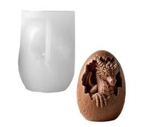 Dragon Egg Candle Mold - Reusable 3D Handmade Plaster Crafts,Silicone Molds for Candles - for Soap Chocolate Plaster Crafts Birthday Party Offices Home Room Desk Desktop School Dormitory Apartment