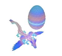 Dragon Egg,Flying Dinosaur Figurines - Surprise Creative Stress Relief Toy Safe 360-Degree Rotatable Joints for Easter Stuffers Birthday Teens Girls