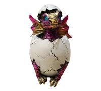 Dragon Egg Resin Statues Medieval Decorations Suitable For Home Decor 1998 House Christmas Ornament (A, One Size)