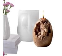 Dragon Egg Shape,Reusable 3D Handmade Drywall- Silicone Molds,For Soap Chocolate Plaster Birthday Party Office Room Desk Desk School Dorm Apartment