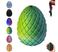 Dragon Egg Twist Fidget, 3D Printed Telescopic Rolling Dragon Egg, Slippery Eggs Fidget, Easter Decoration for Home, Easter Basket Stuffers, Suitable for Easters, Home Decoration (Gradient C)