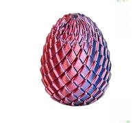 Dragon Egg Twist Fidget, 3D Printed Telescopic Rolling Dragon Egg, Slippery Eggs Fidget, Easter Decoration for Home, Easter Basket Stuffers, Suitable for Easters, Home Decoration (Gradient B)
