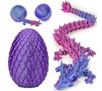 Dragon Eggs 3D Printed Fidget Toys for Adults Surprise Gifts for Children Friends Colleagues Birthday Halloween Christmas Easter Party Gifts (Shiny Purple)