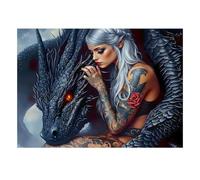 Dragon Elf Tattoo Jigsaw Puzzle, 500 Pcs Indoor Adult Game