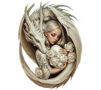 Dragon Enchantress Stickers, Cover Marks Cream 20cm & 7cm Wall Decals