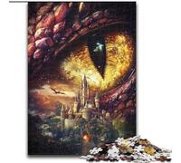 Dragon Eye Castle 1000 Piece Jigsaw Puzzle for Adults Teens, Suitable for Ages 14 And Up Family Fun It Is Ideal As A Gift for The Whole Family (26x38cm)