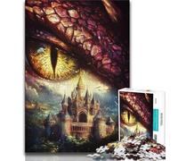 Dragon Eye Castle Jigsaw Puzzles 1000 Pieces for Adults Teens,Help The Brain Exercise Addictive Toys to Cultivate Patience Parent-child Interaction 50x75cm