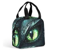 Dragon Eye Monochrome Lunch Bag for Women Men Insulated Lunch Box Lunch Tote Bag for Work Picnic