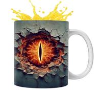 Dragon Eye Mug - Fantasy Coffee Mug, Unique Ceramic Cup | Dragon Cup Craft, Medieval Drink Style, Dragon Collectible Gothic Style, Great Visual Effect, Sofistic Craft