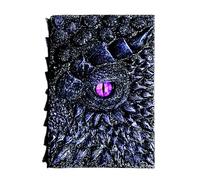 Dragon Eye Notebook - 6.1x1.6x7.4 inches, Resin, Embossed Dragon Journal, Patterned Leather | Sculpture Diary with Hardcover, Gothic Style Planner for Birthday , Writing, by