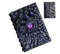Dragon Eye Notebook Journal - Resin Embossed Hardcover Travel Notepad Multifunctional | Decorative Dragon Writing Book Gift For Fantasy Lovers Creative Diary Desk Ornament