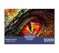 Dragon Eyes 1000 Piece Jigsaw Puzzle Mythology for Age 12+ Fun Gift Memory Games Relaxing 38x26cm/1000pcs