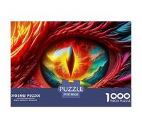 Dragon Eyes 1000 Piece Jigsaw Puzzle Mythology for Age 12+ Fun Gift Memory Games Stress Relief 38x26cm/1000pcs