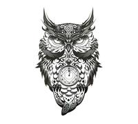 Dragon Fake Tattoos For Men Women Geometric Wolf Tattoo Sticker Fire Green Snake Tattoo Sheets Body Arm Hand Tattoo Sticker(19 * 12cm)(011)