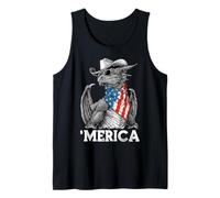 Dragon Fantasy Magic American Flag Bandana Cool Cowboy Hat Tank Top
