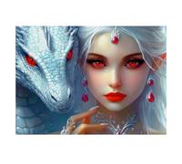 Dragon Fantasy Portrait Jigsaw Puzzle, 500 Pcs For Adults