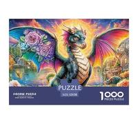 Dragon FantasyDynamic 1000-Piece Jigsaw Puzzles for Adults A Treasury of Challenging Puzzle Games for Women And Men - An Excellent Shared Hobby for Adults And Kids Age 12 Years And Up 52x38cm/1000pcs