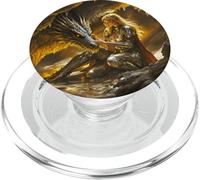 Dragon Female Warrior PopSockets PopGrip for MagSafe