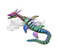 Dragon Fidget Toy 3d Printer Animals Sea Dragon Articulated for Stress Relief Home Office Decompression Decor Executive Desk Toys-Dazzling Colors||49cm/19.3in