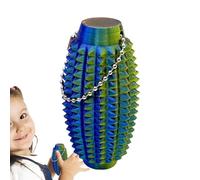 Dragon Fidget Toy, Keychain Charm, 3D Printed Stress Relieve Accessory, 1.65 x 3.15 inches, Portable Fidget for Adults, Kids, Executive Desk, Bag, Home, Travel Use