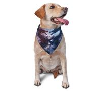 Dragon Fight Sky Pet Bandana-Triangle Scarf for Cats Dogs Adjustable | Soft Breathable Comfy. Stylish Accessory. Easy On Off. Machine Wash.