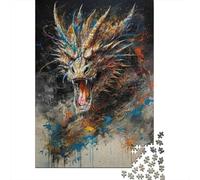 Dragon Fire Abstract Jigsaw Puzzle, 1000 Pcs For Adults