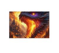 Dragon Fire Breath,1000-piece puzzle,Adult DIY Artwork,26x38cm