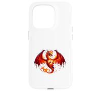 Dragon Fire Dragon mythical creatures heraldic animal Legendary Myths Case for iPhone 15 Pro