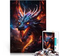 Dragon Fire Night GalaxyJigsaw Puzzles for teenagers 1000 Pieces Games Toys Gift is ideal as a gift for the whole family 38x26cm