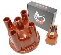 DRAGON FIRE PERFORMANCE Heavy Duty Distributor Cap and Rotor Set Compatible Replacement For 69-91 VW Saab Volvo 1.1L 1.5L 1.6L 1.8L 1.9L 2.0L 2.1L 2.2L 2.3L 009 034 Type 1 I4 Oem Fit CAP1050