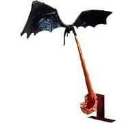 Dragon Flame Book Nook, 3D Flying Dragon Fire Bookends, Flying Dragon Bookshelf Decoration for Desk Bookshelf Home Decor, Halloween Decoration