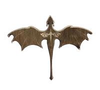Dragon Flame Book Nook, Gothic Bookshelf Dragon Figure Ornament, 3.94x2.48 in Versatile Decor, Craftsmanship, Wyvern Handbook Cranny for Desk, Shelves, Bookmarks