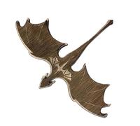 Dragon Flame - Dragon Libshelf Decor | Flying Dragon Wood Ornament for Desktop Display | Fantastic Retro Logo Decoration for Home Library | Accessory