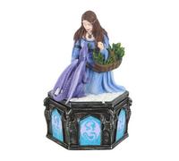 Dragon Friendship Winter Box By Anne Stokes - Fantasy Resin Treasure Storage