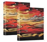 Dragon Frighting 1 and A Half Inch Notebook Binders 3 Ringing with Pocket Cover 1/2 Packs Aesthetic Binder 200 Sheets