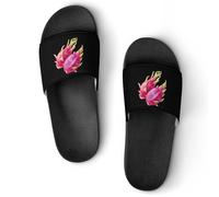 Dragon Fruit Lightweight Shower Slippers Summer Non-Slip Sliders Sandals Comfortable House Shoes