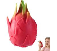 Dragon Fruit Squishy, 2026 New Realistic Shaped Squeezes Balls, Fruit Squeeze Slow Rising Stress Relief Soft Cute Anxiety Dragon Fruit Gifts Party Favor