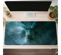 Dragon Gaming Mouse Mat Green Large Mouse Pad 700x300x3 mm XXL Mousepad Desk Mat Improved Precision and Speed Rubber Base for Stable Grip on Smooth Surfaces Table Pad PjY11527 6-W
