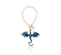 Dragon Gifts for Women - Car Charm Hanging for Rear View Mirror, Dragon Car Accessories, Elegant Dragons Sun Catcher,Car Hanging Accessories,Fantasy Dragons Lover Ornament Suncatcher for Cars (BLUE)