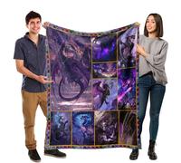 Dragon Gifts,Purple Dragon Throw Blanket for Men Women Kid, Ultra-Soft Flannel Blanket for Bed Couch Travel,50"x60"