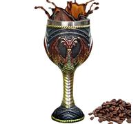 Dragon Goblet - Enchanted Medieval Dragon Wine Goblet | Medievals Goiblet | Vintage Chalice Goblets Wines Cups Suitable for Fantasy Decor, Themed Parties & Unieque Drinkware Collections
