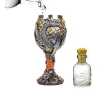 Dragon Goblet - Medieval Stainless Steel Drinking Cup Goblets Creative and Multipurpose Medieval Goblets for Daily Drinking or Gathering
