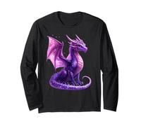 Dragon Graphic Celestial Magical Mythical Creature Fantasy Long Sleeve T-Shirt