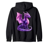 Dragon Graphic Celestial Magical Mythical Creature Fantasy Zip Hoodie