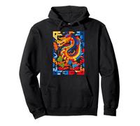 Dragon Graphic Fantasy Illustration Dragon Pullover Hoodie